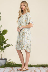 Sophie Spring Dress (Butterfly Green)