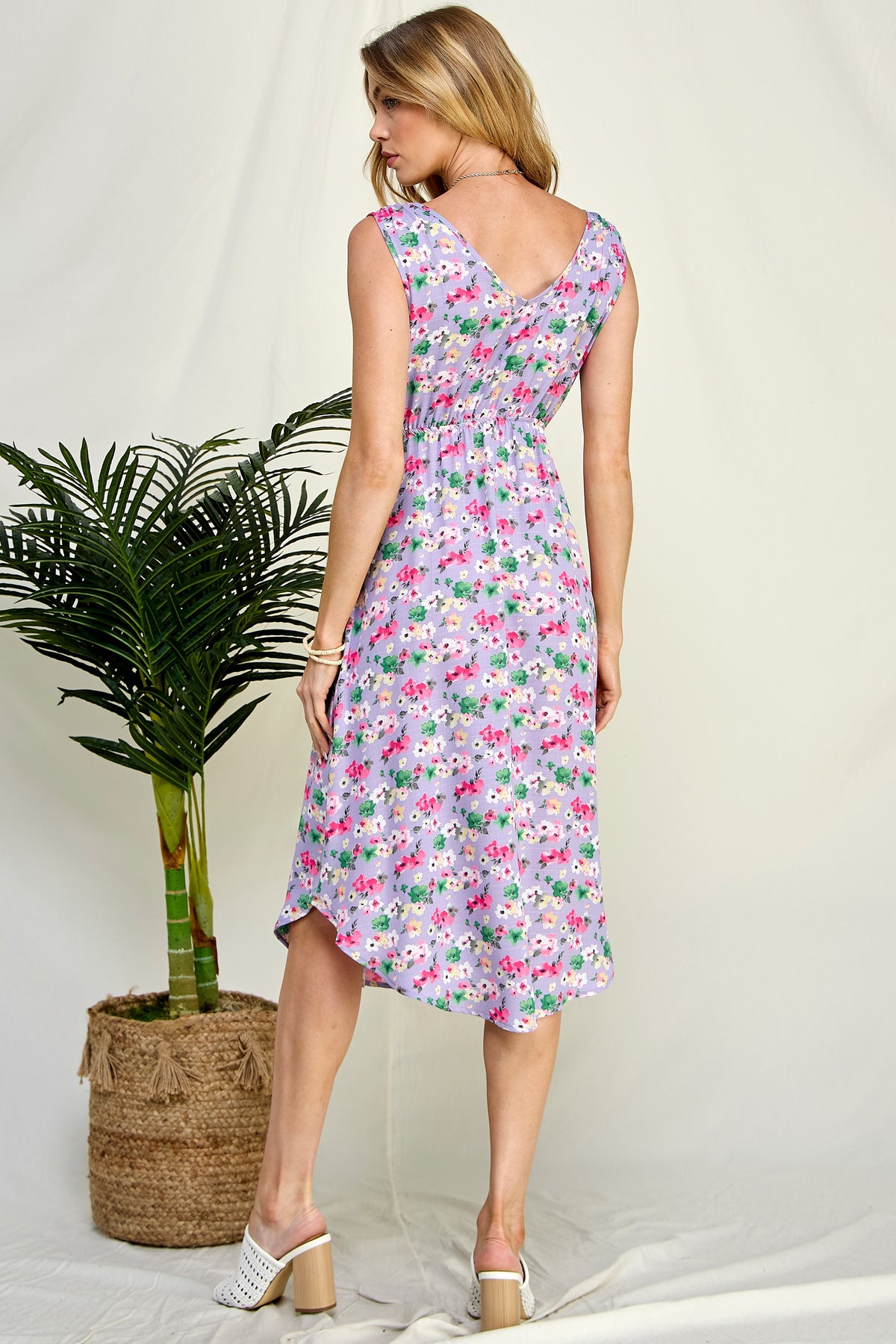 Eliza Blossom Dress (Lavender/Pink)