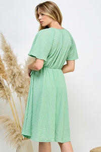 Harper Woven Dress (Sage)