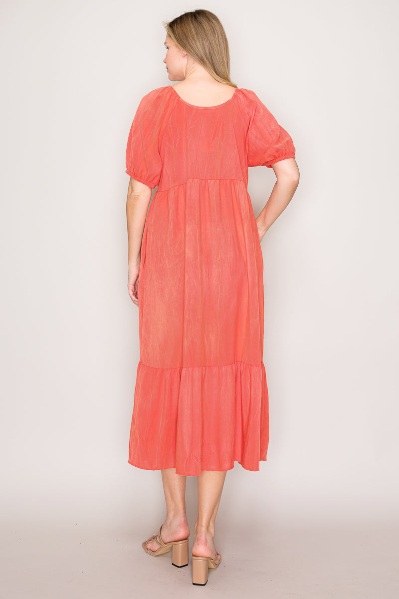 Allie Olive Midi Dress