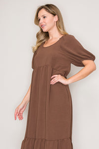 Allie Olive Midi Dress