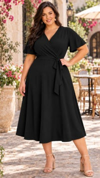 Scarlett Elegance Midi Dress