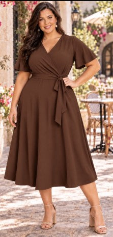 Scarlett Elegance Midi Dress