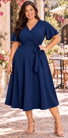 Scarlett Elegance Midi Dress