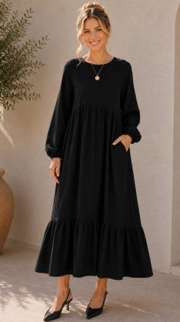 Ella Gauze Ruffle Dress