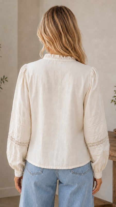 Graceful Charm Textured Blouse