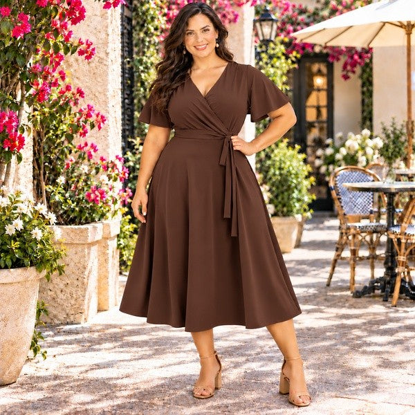 Scarlett Elegance Midi Dress