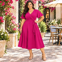 Scarlett Elegance Midi Dress