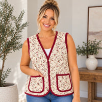 Amelia Vintage Floral Vest