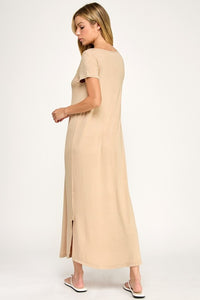 Maxi solid dress