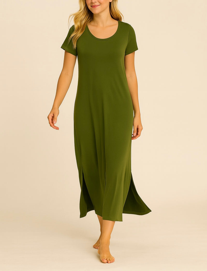 Maxi solid dress