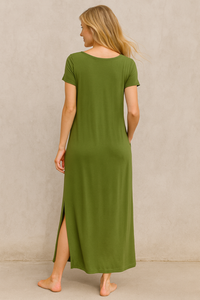 Maxi solid dress